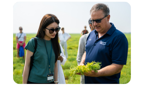 Food Industry Field Visit with Canadian Pulse Grower