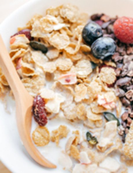 Pea fractions in cereal
